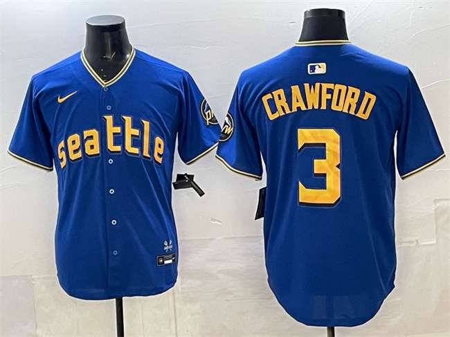 Cal Raleigh Seattle Mariners royal jersey