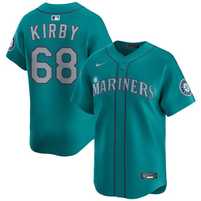 George Kirby Seattle Mariners aqua jersey
