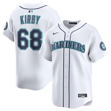 George Kirby Seattle Mariners white Home jersey