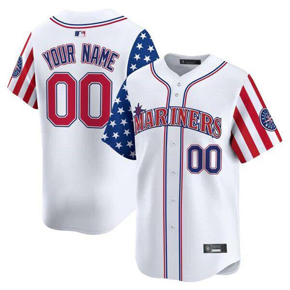 Custom Seattle Mariners white jersey