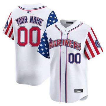 Custom Seattle Mariners white jersey