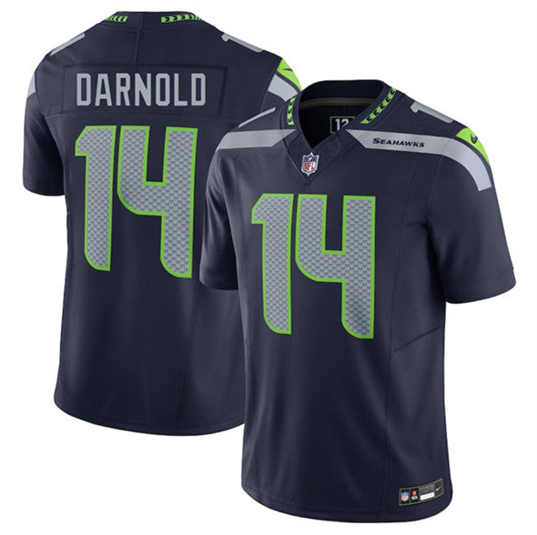 Sam Darnold Seattle Seahawks navy FUSE jersey