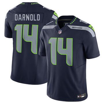 Sam Darnold Seattle Seahawks navy FUSE jersey