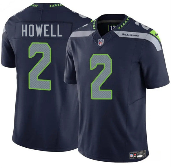 Sam Howell Seattle Seahawks navy FUSE jersey