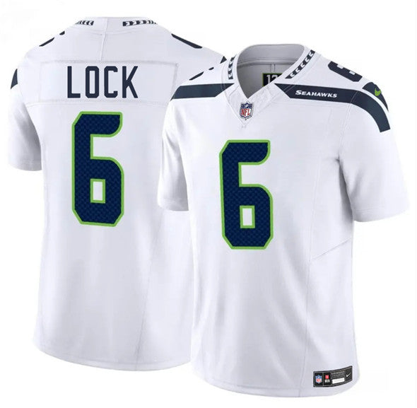 Drew Lock Seattle Seahawks white FUSE jersey