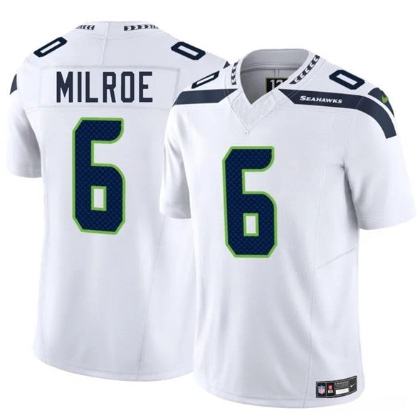 Jalen Milroe Seattle Seahawks white FUSE jersey