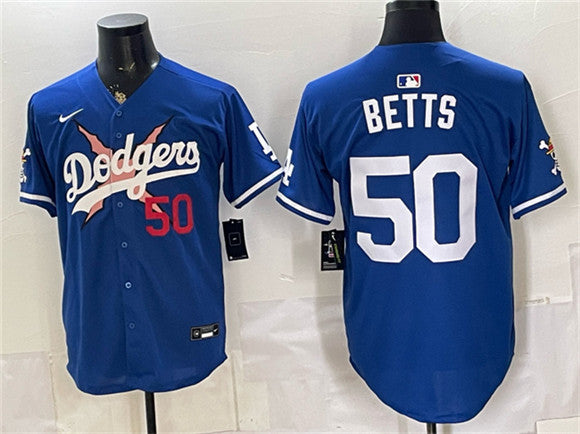 Mookie Betts Los Angeles Dodgers royal Vapor jersey