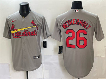 JJ Wetherholt St. Louis Cardinals gray jersey