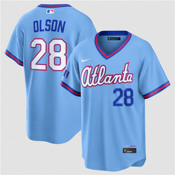 Matt Olson Atlanta Braves blue City Connect jersey
