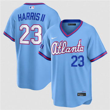 Michael Harris II Atlanta Braves blue City Connect jersey