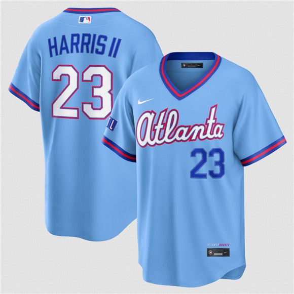 Michael Harris II Atlanta Braves blue City Connect jersey