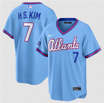 Ha-Seong Kim Atlanta Braves blue City Connect jersey
