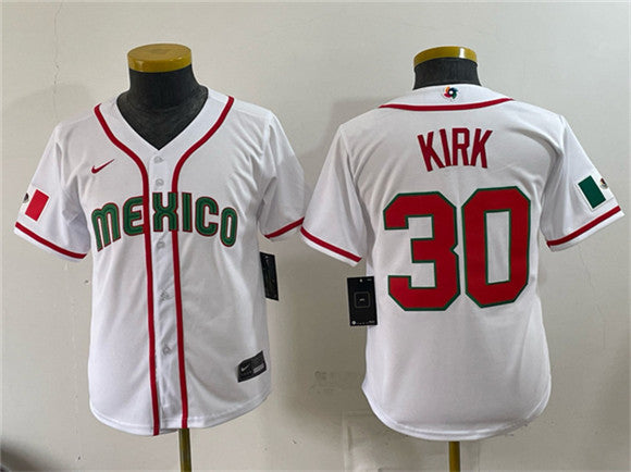 Alejandro Kirk Mexico Baseball white Classic jersey