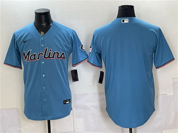 Custom Miami Marlins blue jersey