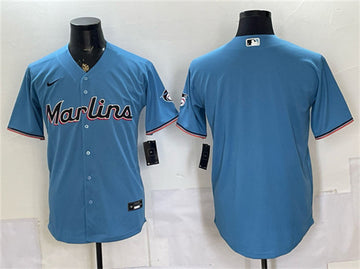 Custom Miami Marlins blue jersey