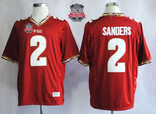 Deion Sanders New Florida State Seminoles red jersey