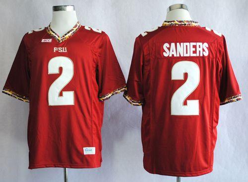 Deion Sanders Florida State Seminoles red jersey