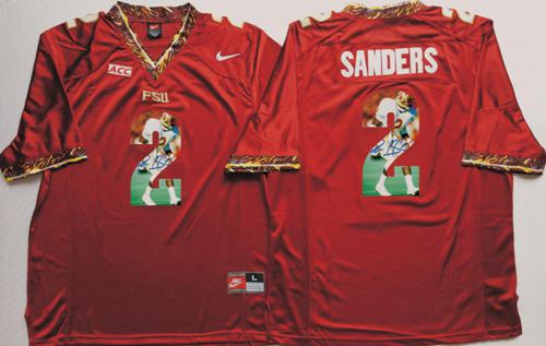 Deion Sanders Florida State Seminoles red Fashion jersey