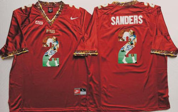 Deion Sanders Florida State Seminoles red Fashion jersey