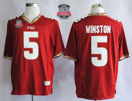 Jameis Winston Florida State Seminoles red jersey