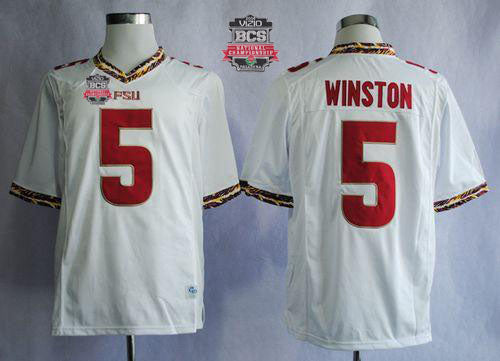 Jameis Winston Florida State Seminoles white jersey