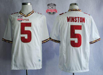 Jameis Winston Florida State Seminoles white jersey