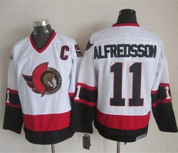 Daniel Alfredsson Ottawa Senators white Throwback jersey