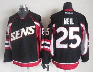 Chris Neil Ottawa Senators black Throwback jersey