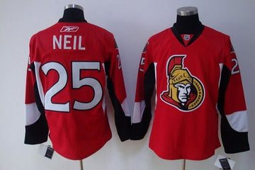 Chris Neil Ottawa Senators red jersey