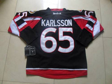 Erik Karlsson Ottawa Senators black jersey