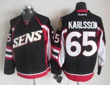 Erik Karlsson Ottawa Senators black Throwback jersey