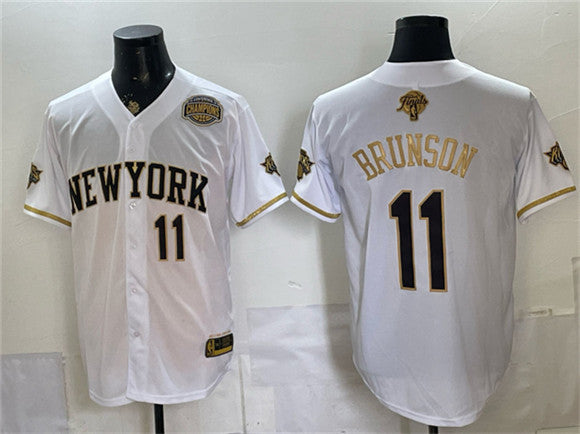 Jalen Brunson New York Knicks white jersey