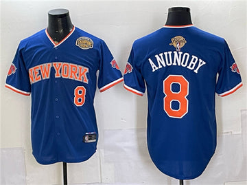 OG Anunoby New York Knicks royal jersey