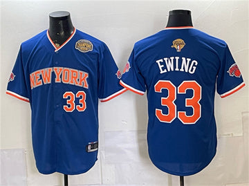 Patrick Ewing New York Knicks royal jersey