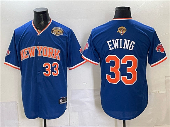 Patrick Ewing New York Knicks royal jersey