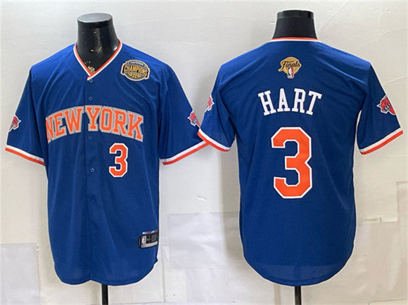 Josh Hart New York Knicks royal jersey