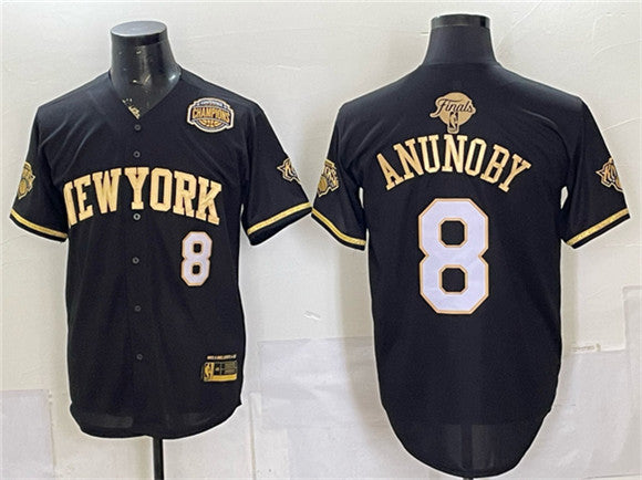 OG Anunoby New York Knicks black jersey