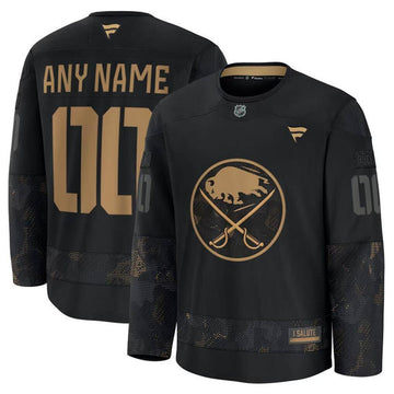 Custom Buffalo Sabres black jersey