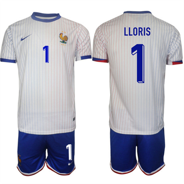Hugo Lloris France National Team white Away jersey
