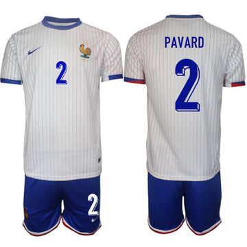 Benjamin Pavard France National Team white Away jersey