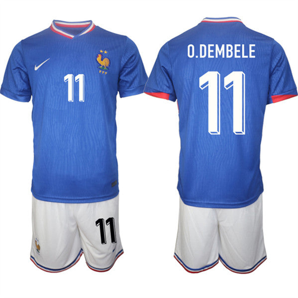 Ousmane Dembélé France National Team blue Home jersey