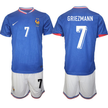 Antoine Griezmann France National Team blue Home jersey
