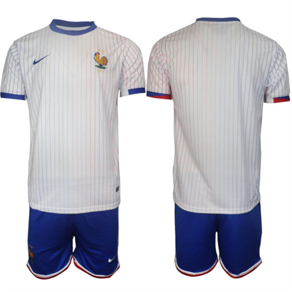 Custom France National Team white Away jersey