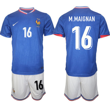 Steve Mandanda France National Team blue Home jersey