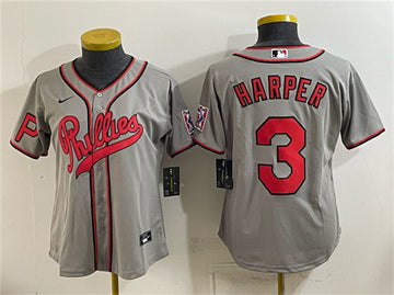 Bryce Harper Philadelphia Phillies gray jersey