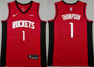 Amen Thompson Houston Rockets red jersey