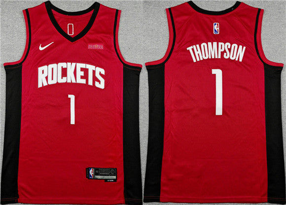 Amen Thompson Houston Rockets red jersey