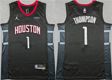 Amen Thompson Houston Rockets black jersey