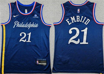 Joel Embiid Philadelphia 76ers navy City Edition jersey