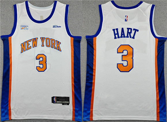 Josh Hart New York Knicks white City Edition jersey